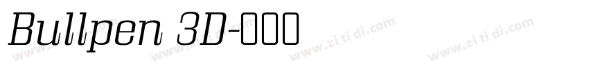Bullpen 3D字体转换